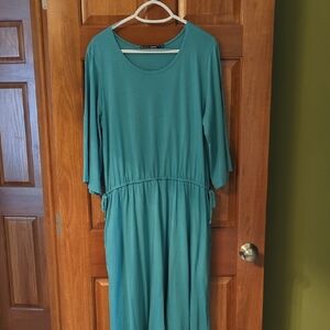 Gudrun Sjoden Turquoise Long Sleeve Dress